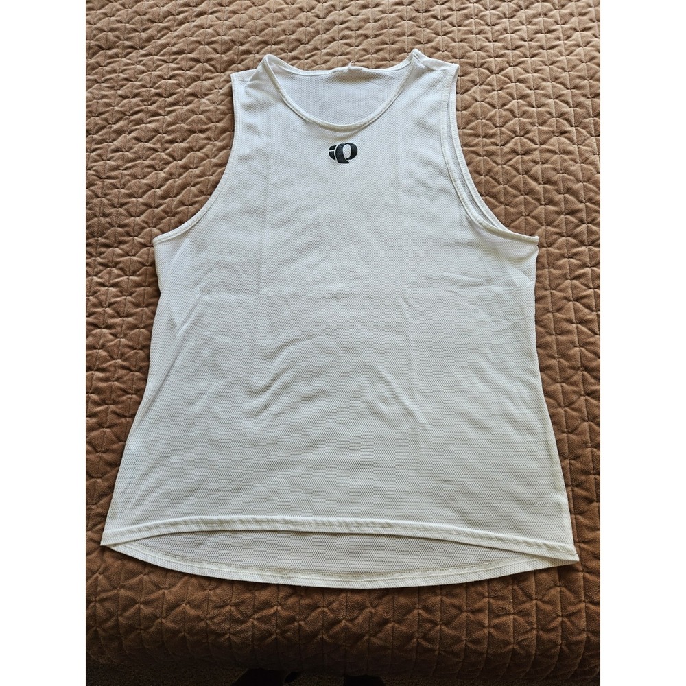 Pearl iZumi Ultra Sensor Unisex White Transfer Mesh Sleeveless Baselayer, LG